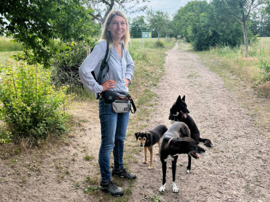 Foto Karin und Hunde