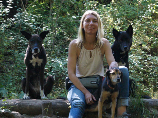 Foto Karin und Hunde